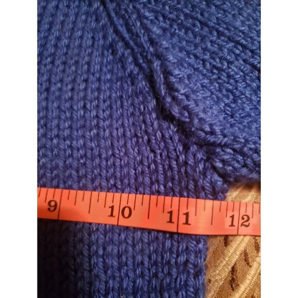 Baby Blue Handmade Knit Sweater w/Yellow School Bus & Black Button Wheels -2T-4T - Picture 5 of 10